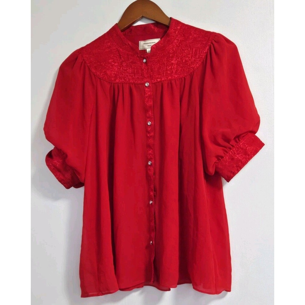 Moulinette Soeurs Blouse Womens 6 Anthropologie Colline Top Romantic Soft NWOT